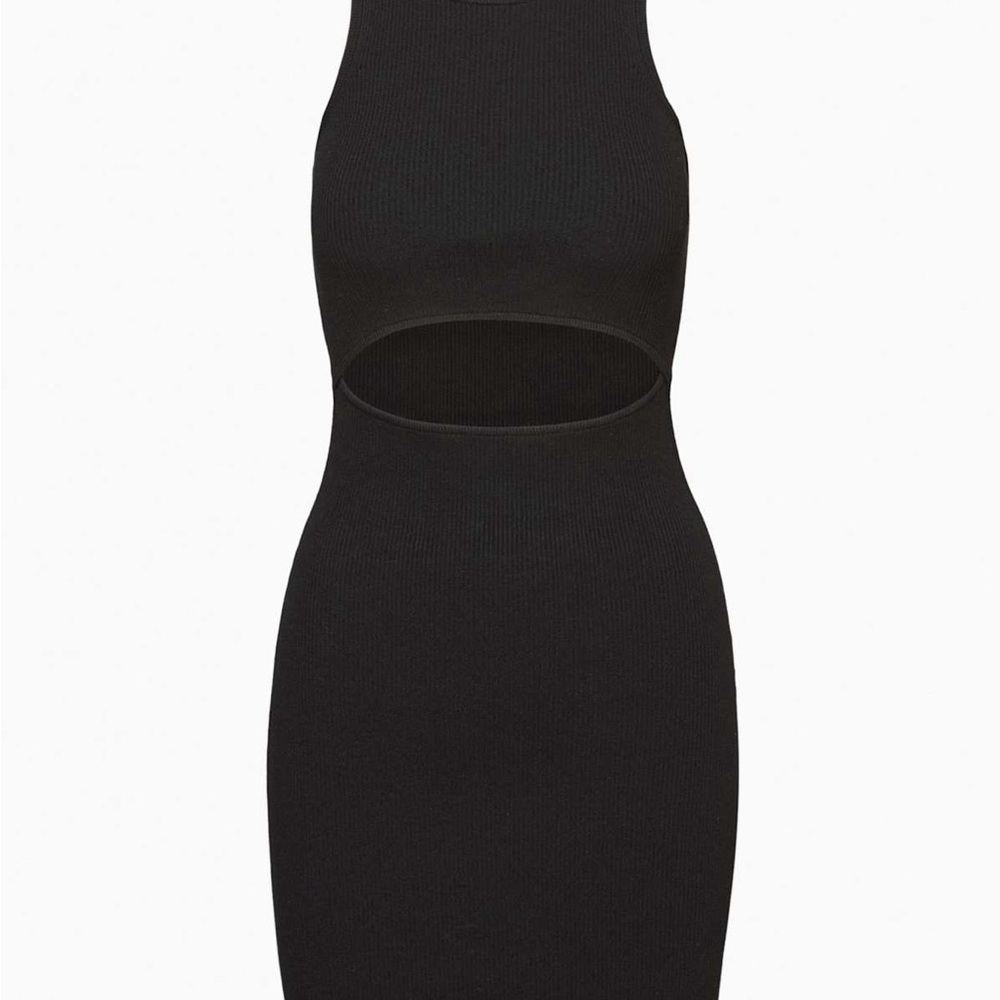 Wilfred Cutout knit tank Mini Dress